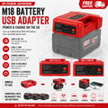 18V Battery Fast Charger Adapter - Milwuakee/Makita/DeWalt