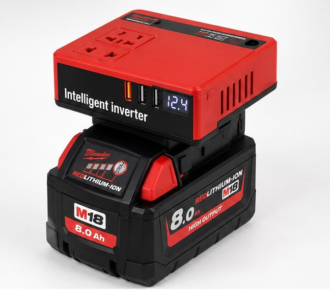 120W Power Inverter - Milwaukee M18 Batteries